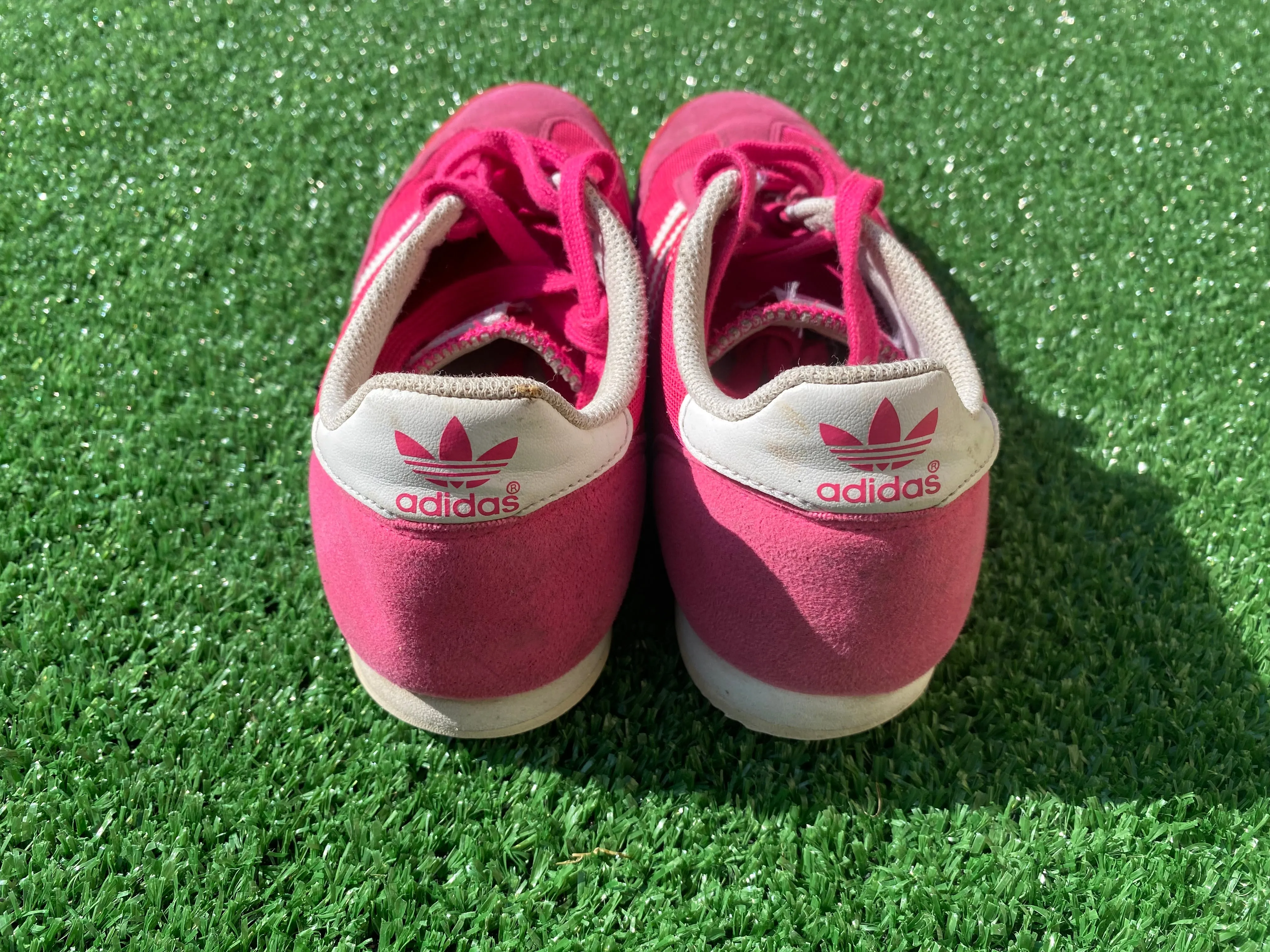 Adidas Dragon Trainers / Sneakers / Shoes Pink Adult Youths UK Size 5.5