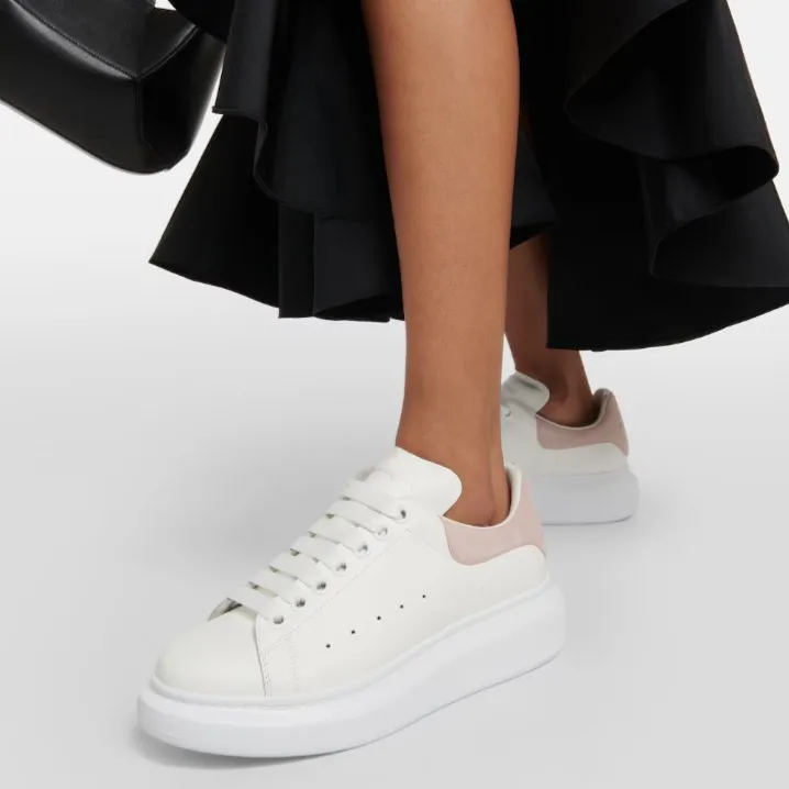 Alexander Mcqueen Oversized Trainers In Sky Pink