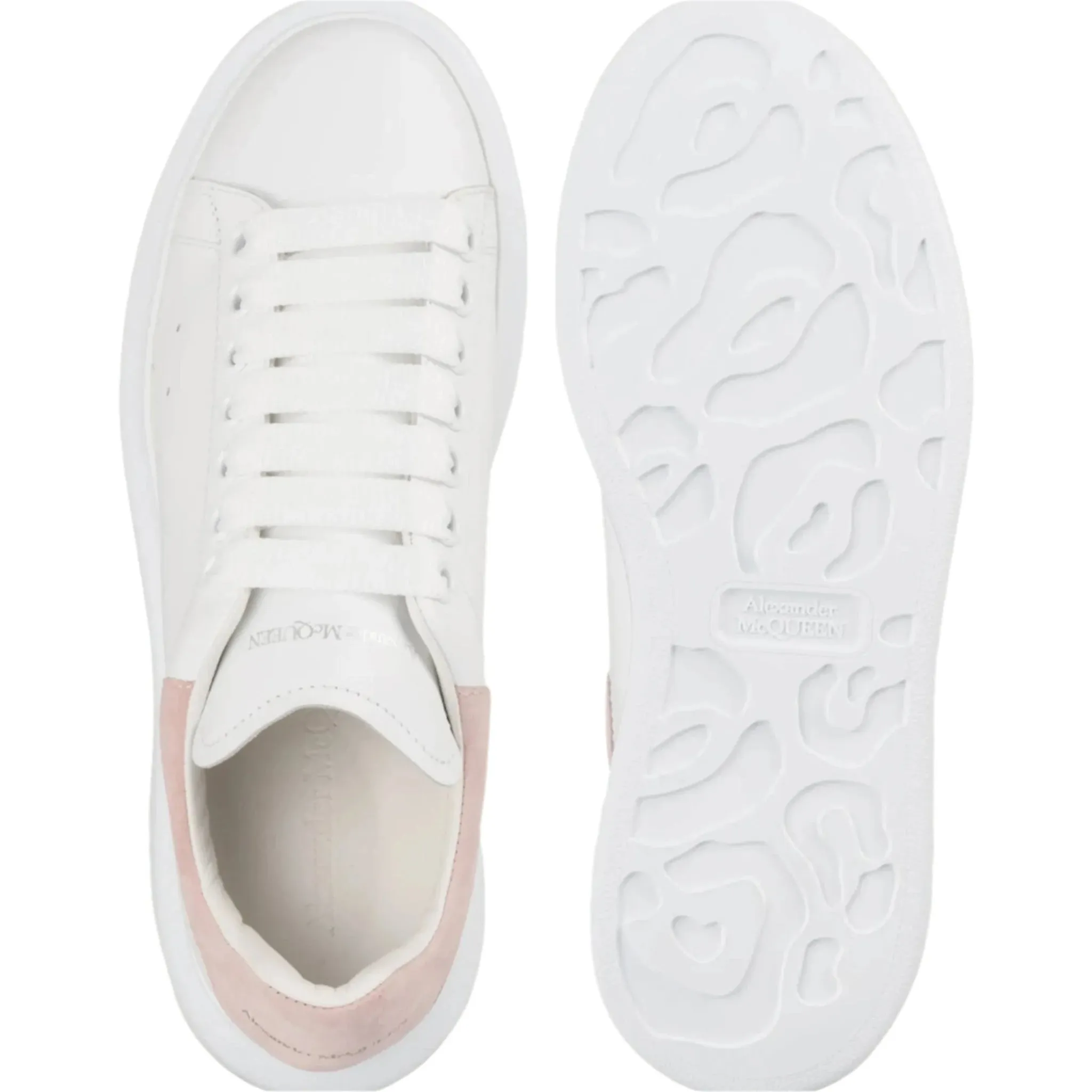 Alexander Mcqueen Oversized Trainers In Sky Pink