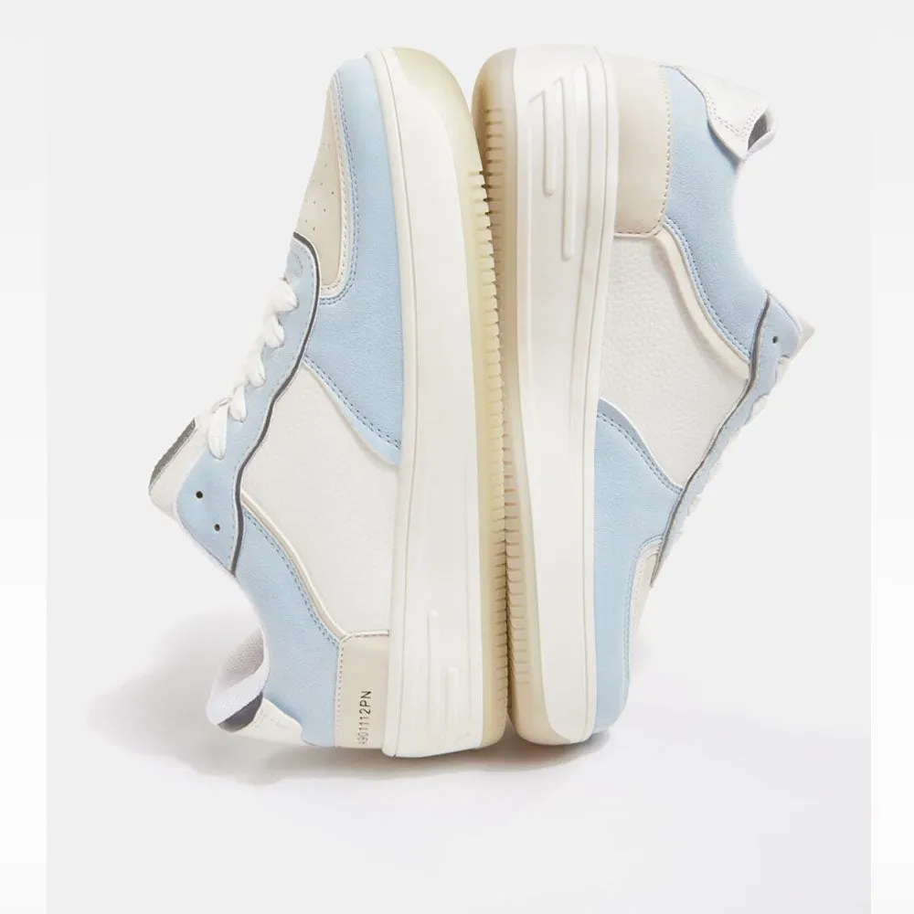 Bershka- Contrast perforated trainers.