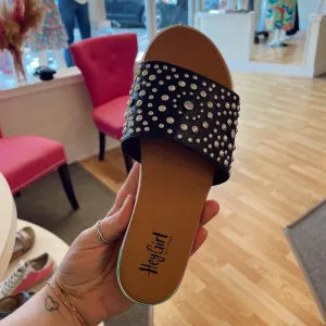 Black Bail Money Sandal