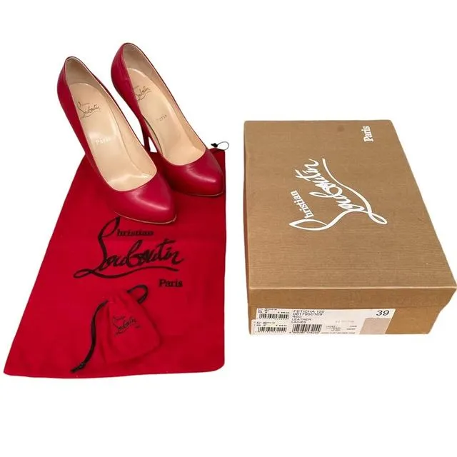 Christian Louboutin Feticha 120 Leather High Heels UK 6