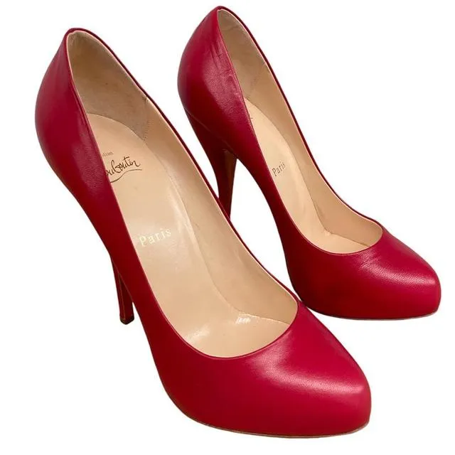 Christian Louboutin Feticha 120 Leather High Heels UK 6
