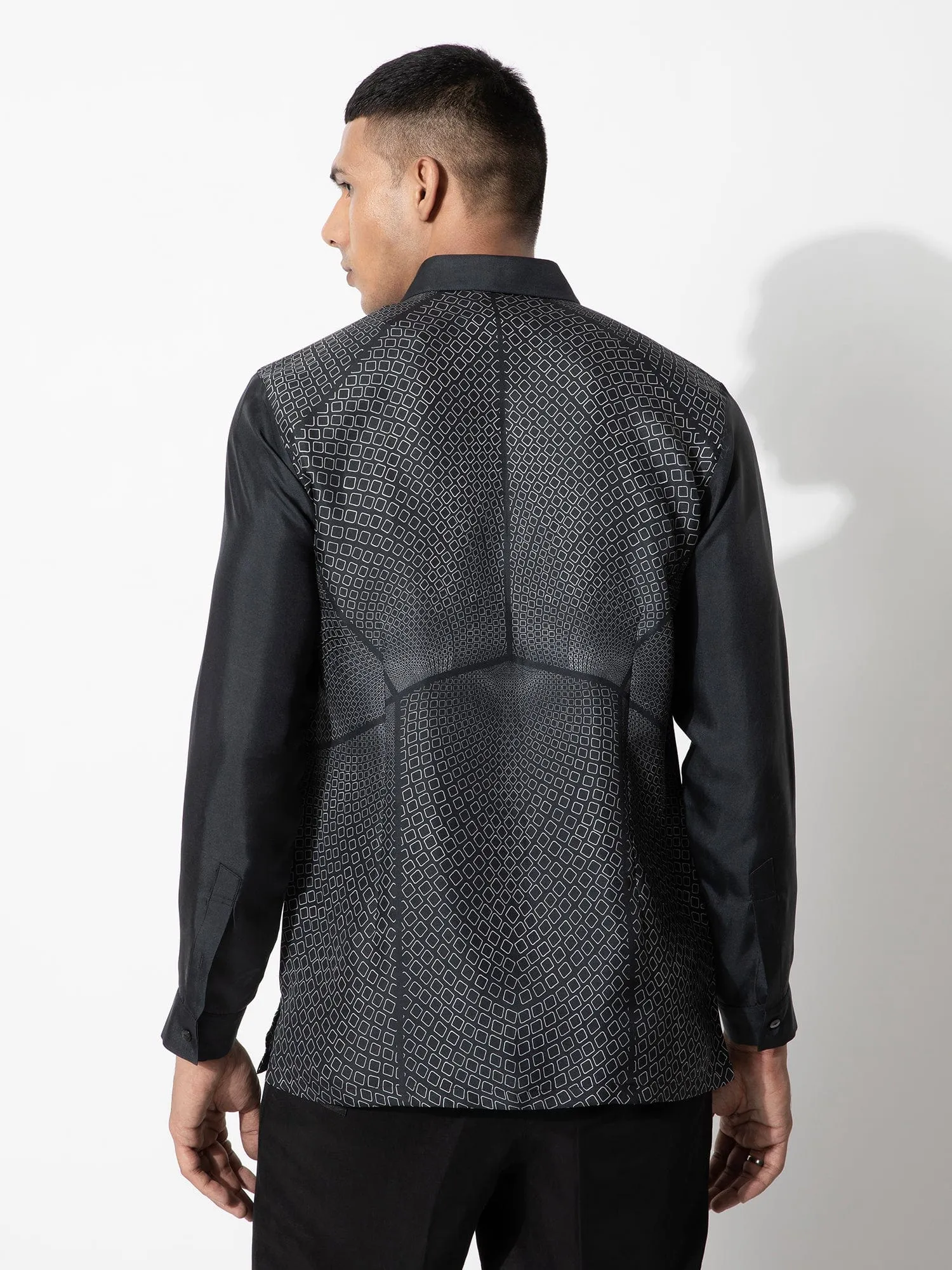Compact Boxes Print Shirt