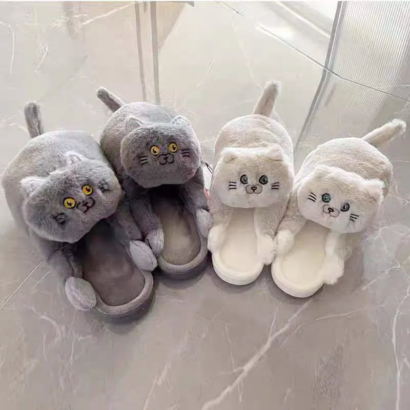 Cuddly Hug Cat Slippers