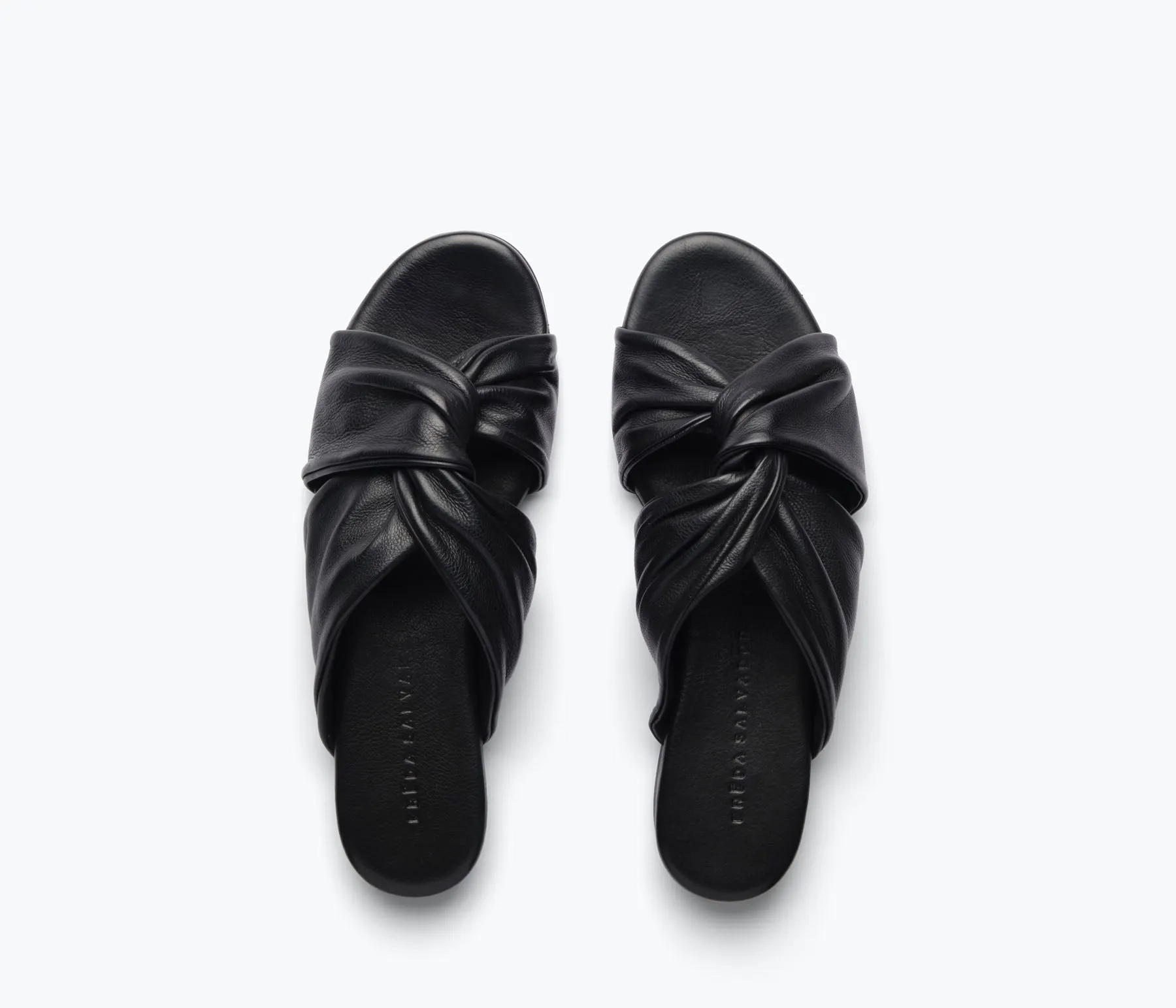 Freda Salvador Carlota Twist Sandals in Black