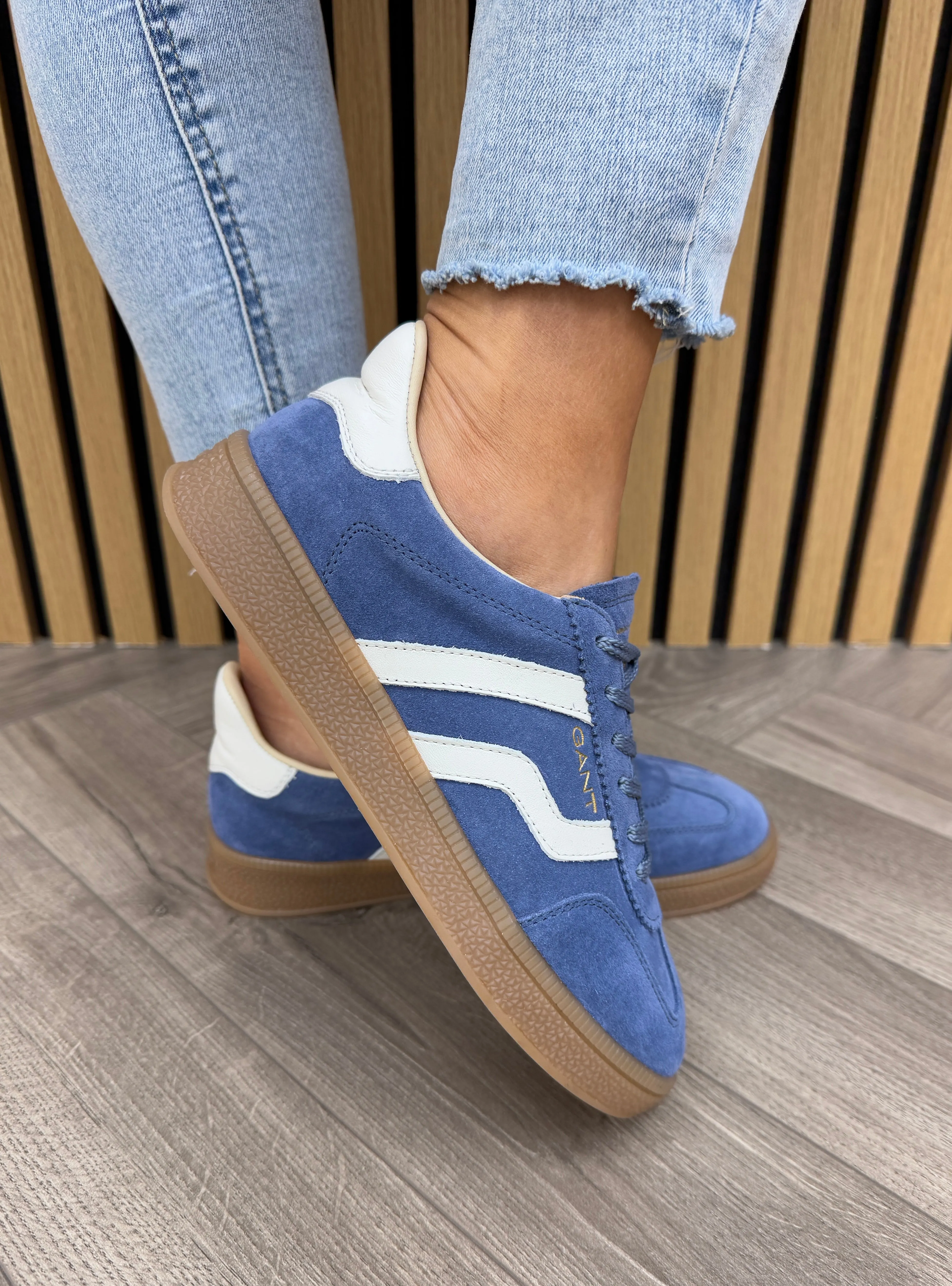 Gant ‘Cuzima’ Gum Sole Trainer with Off White Detail 31533042 - G667 Dusty Blue (Gt13)