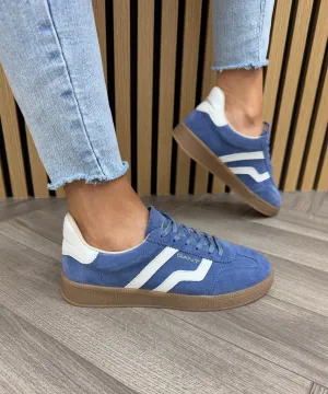 Gant ‘Cuzima’ Gum Sole Trainer with Off White Detail 31533042 - G667 Dusty Blue (Gt13)