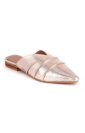 Golden Leather Melinda Toe Flat Mules