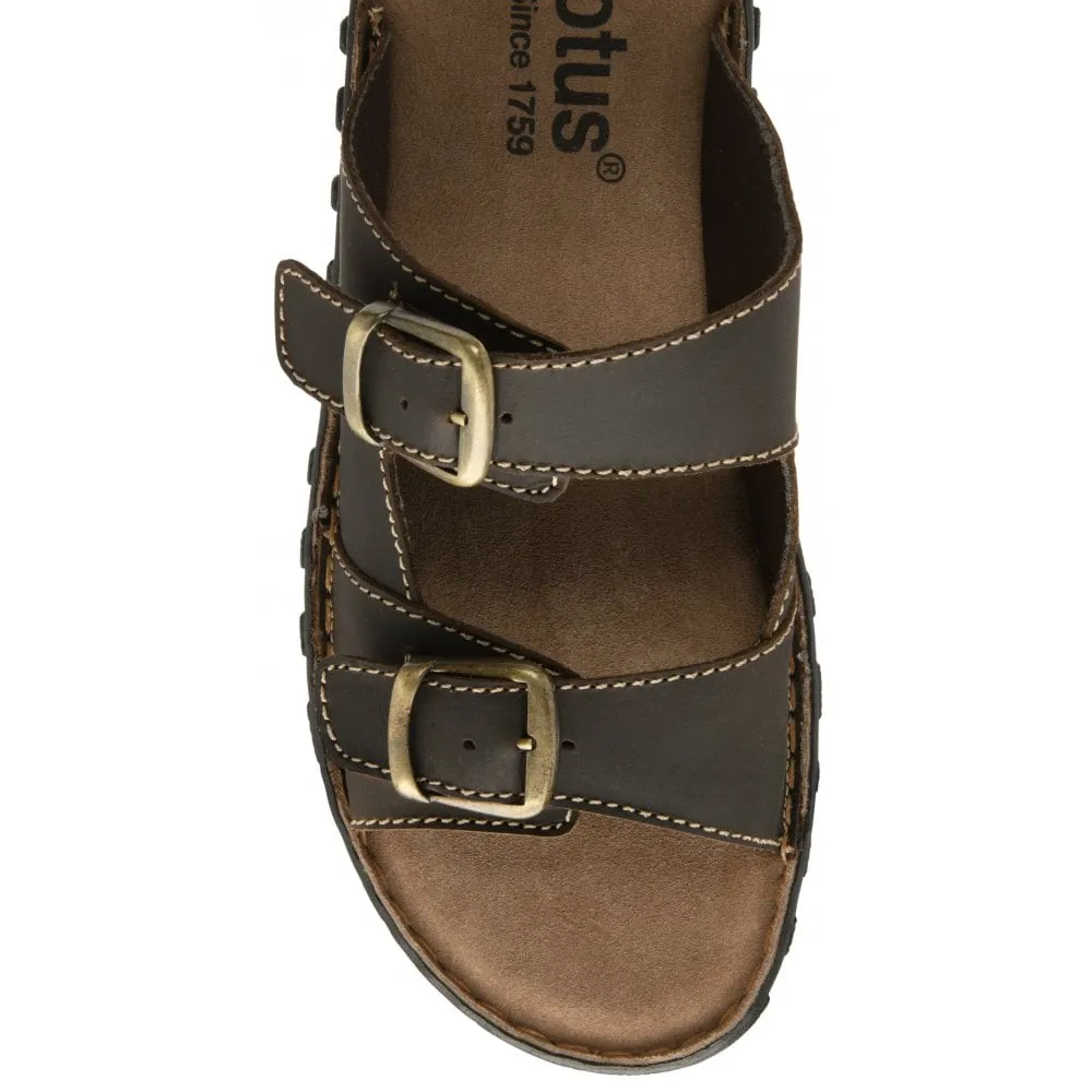 Lotus Kenton BROWN Leather Sandal