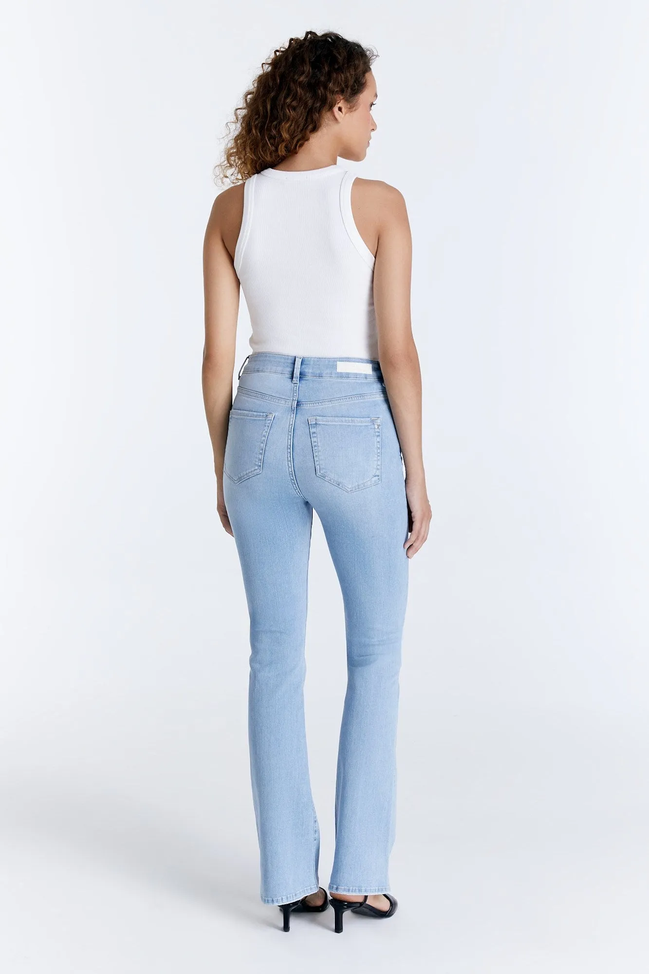 Matilda - High Waist Flare Jeans - Light Blue