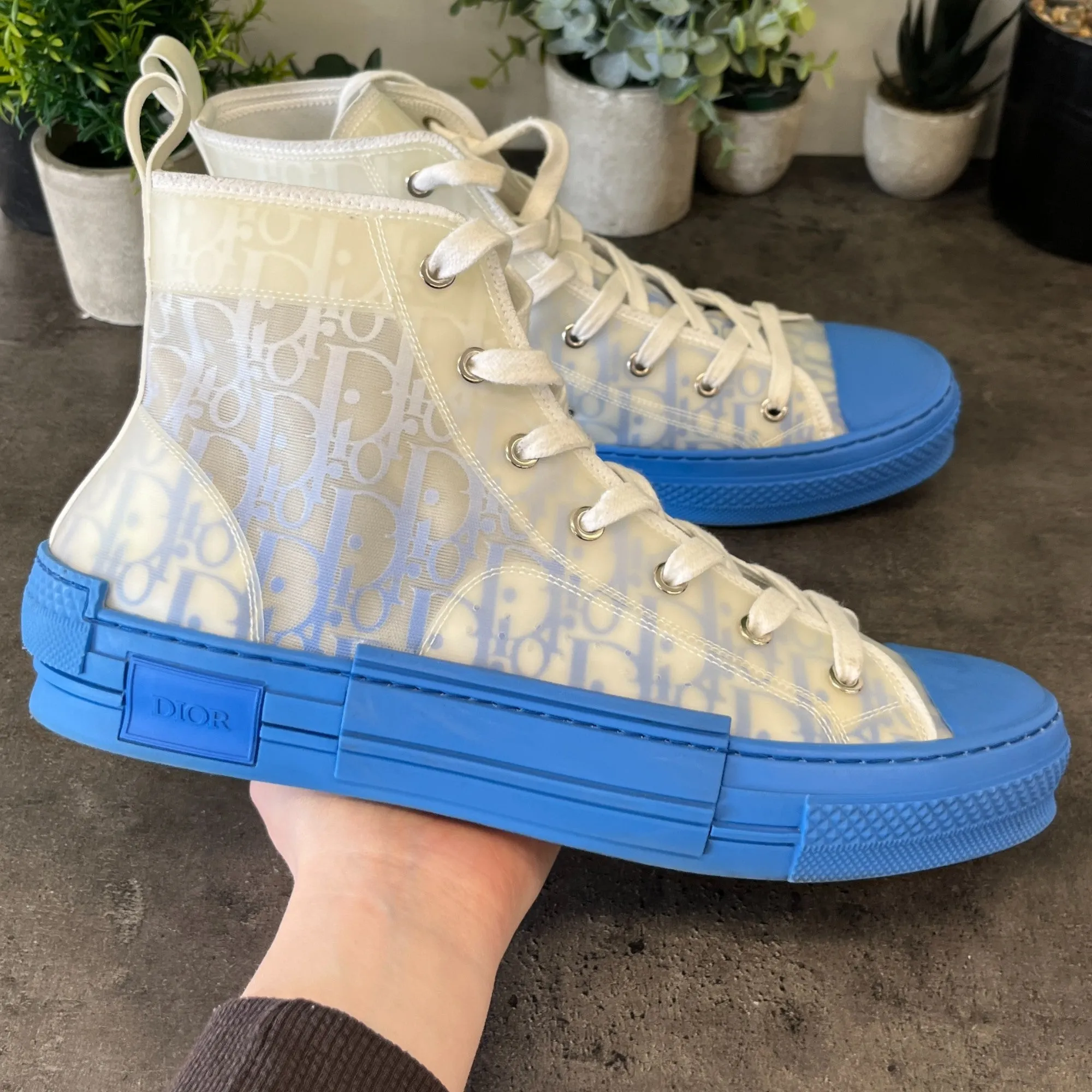 Men's B23 High Trainers Blue Size EU 43.5 / UK 9.5