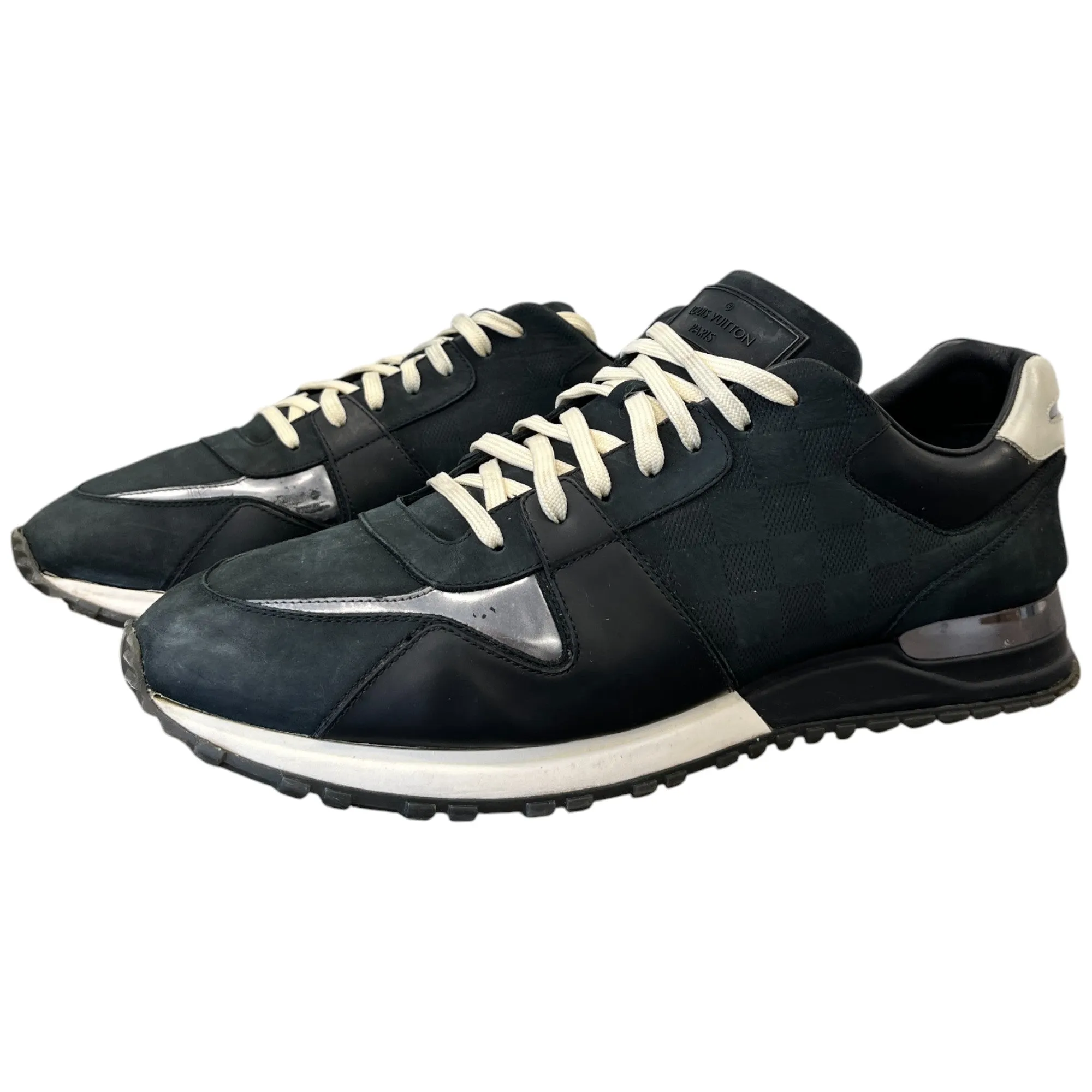 Men's Damier Run Away Low Trainers Black Size EU 45 / UK 11