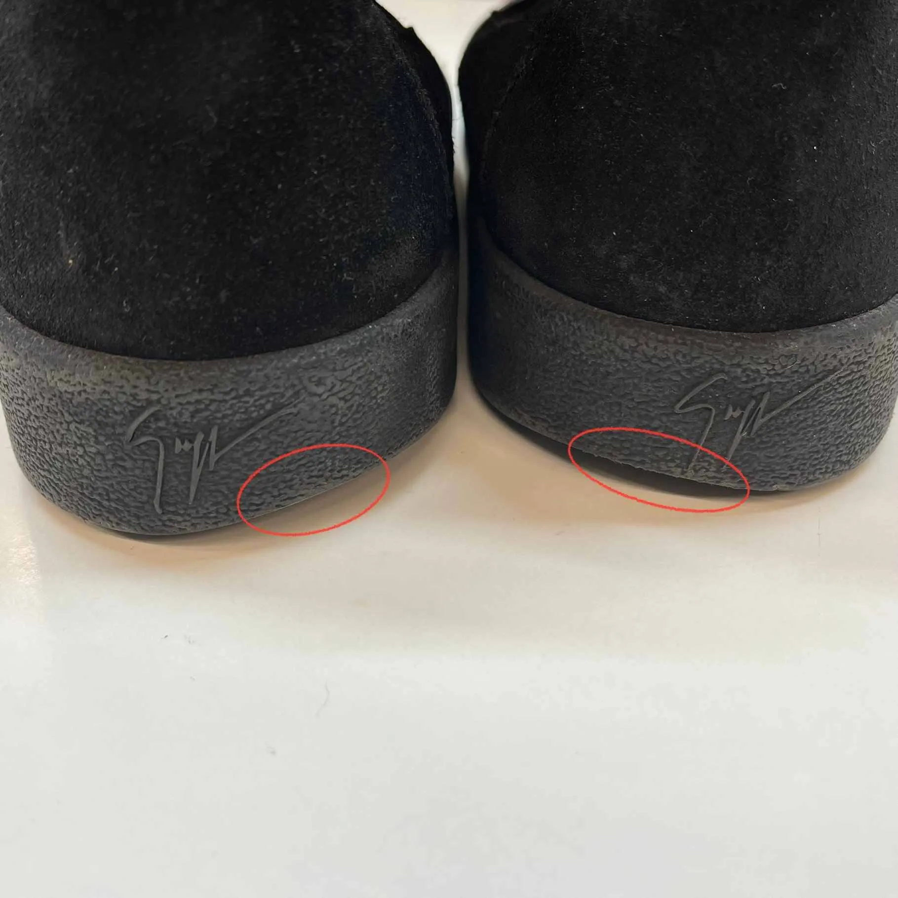 Men's Double Zip High Trainers Black Size EU 43 / UK 9