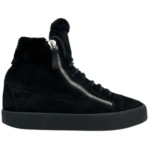 Men's Double Zip High Trainers Black Size EU 43 / UK 9