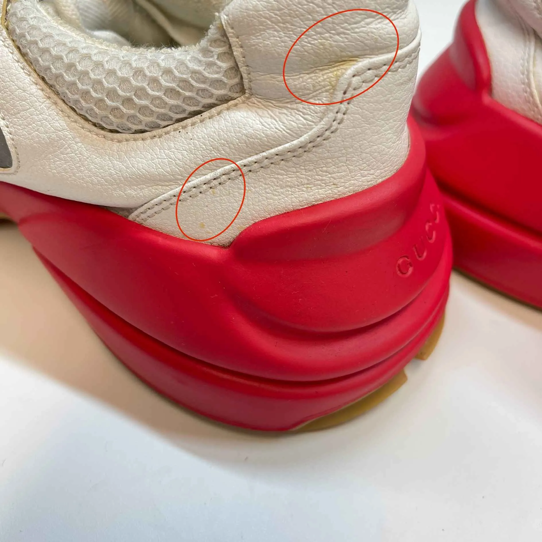 Men's Rhyton Low Trainers Red Size EU 44 / UK 10