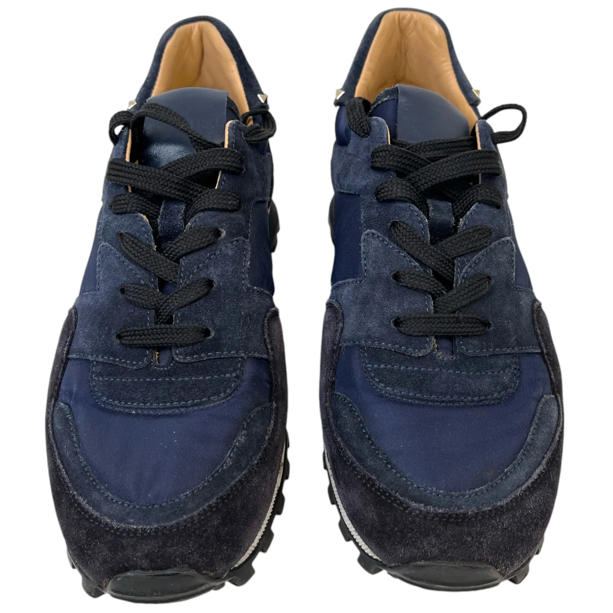 Men's Rockstud Low Trainers Navy Size EU 39 / UK 5