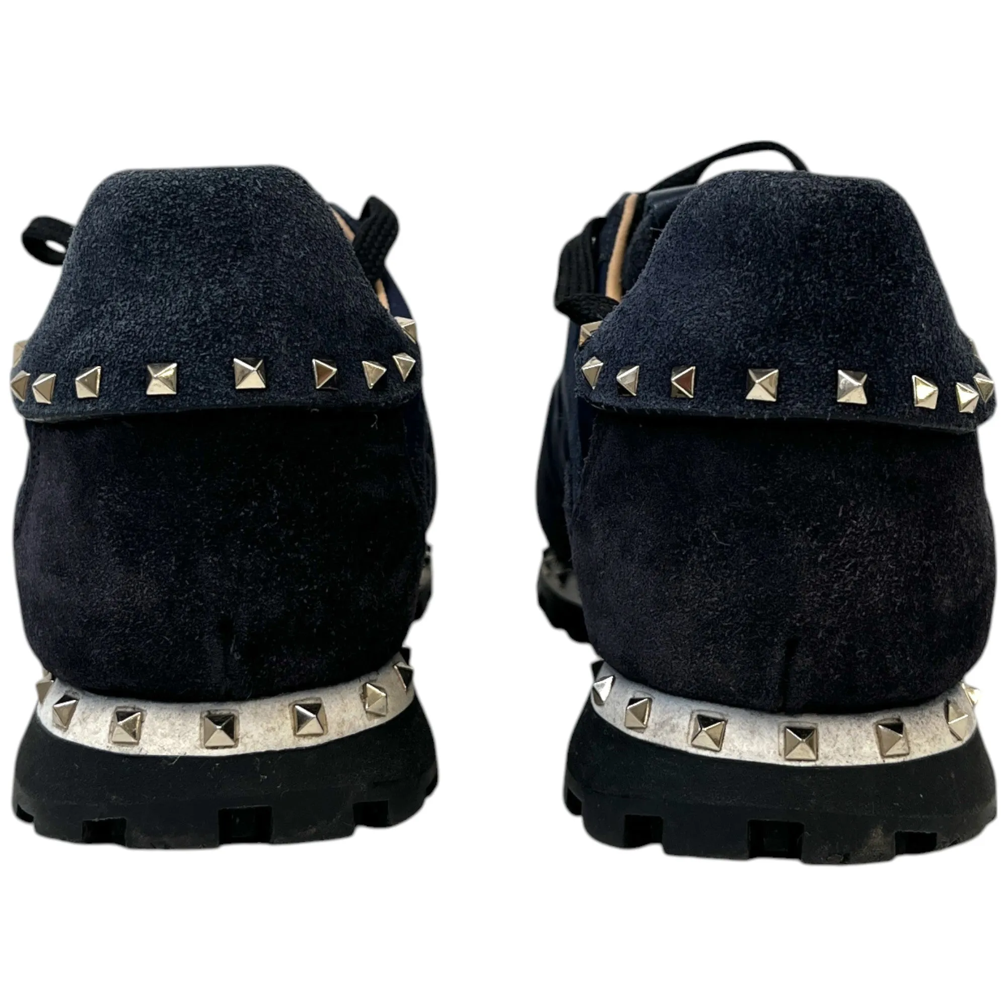 Men's Rockstud Low Trainers Navy Size EU 39 / UK 5