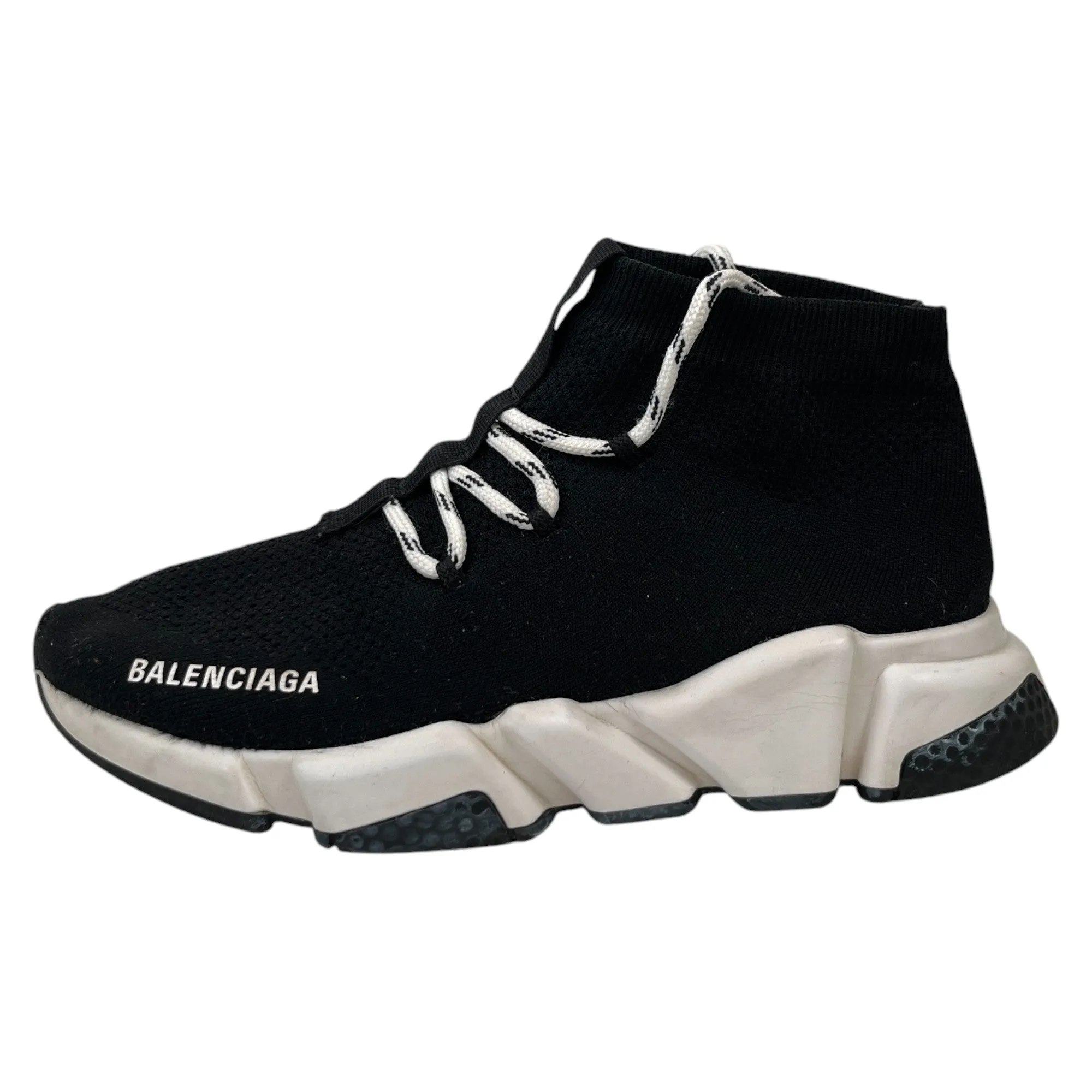 Men's Speed Lace Up High Trainers Black Size EU 39 / UK 5