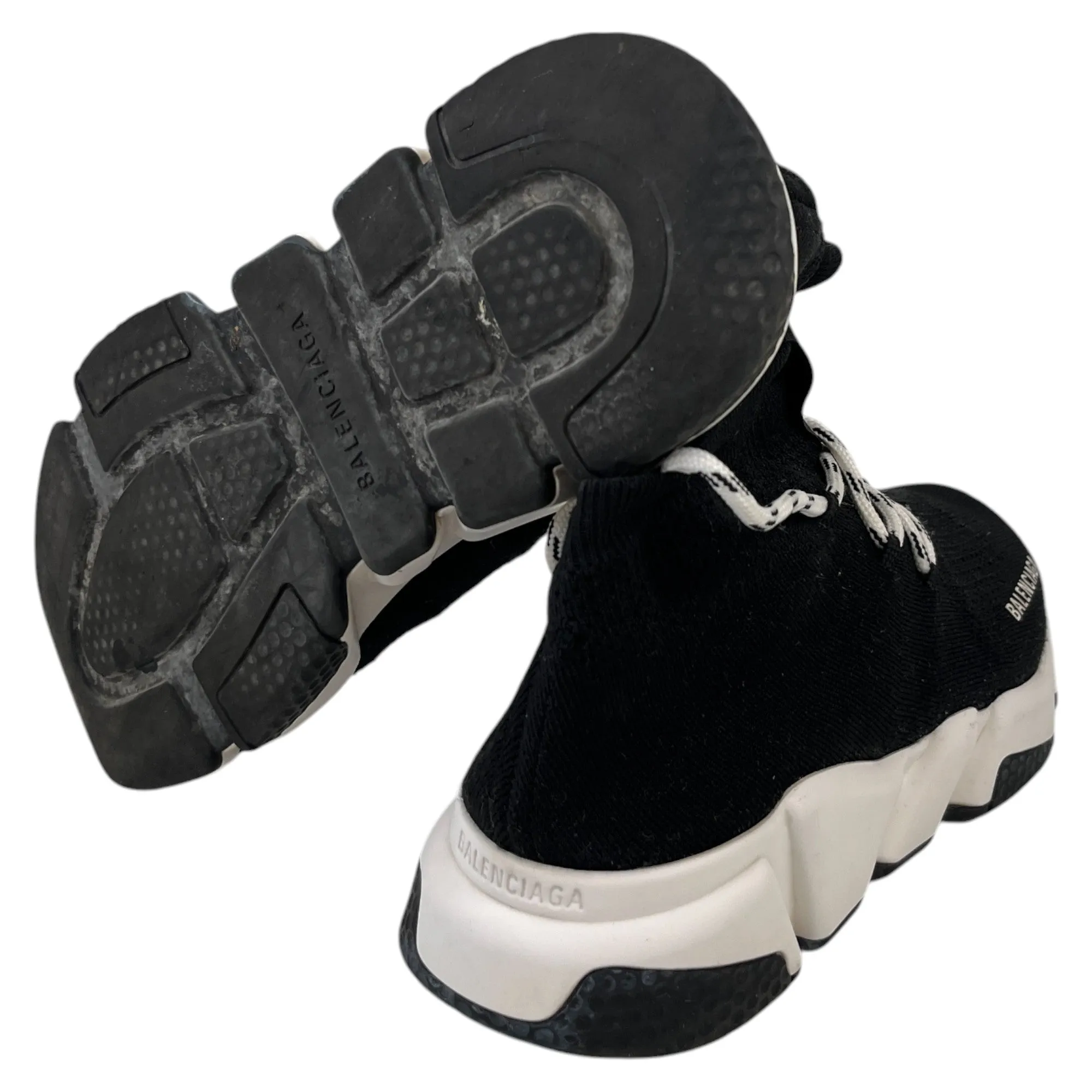Men's Speed Lace Up High Trainers Black Size EU 39 / UK 5