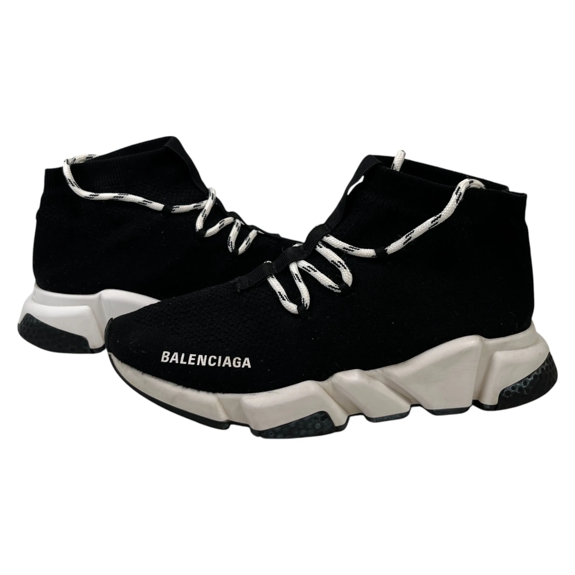 Men's Speed Lace Up High Trainers Black Size EU 39 / UK 5