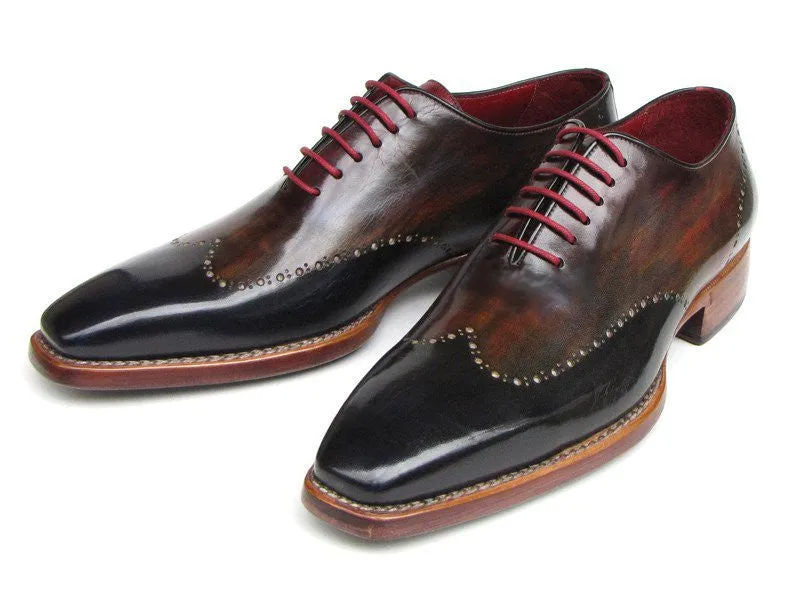 Paul Parkman Men's Wingtip Oxford Goodyear Welted Navy Red Black
