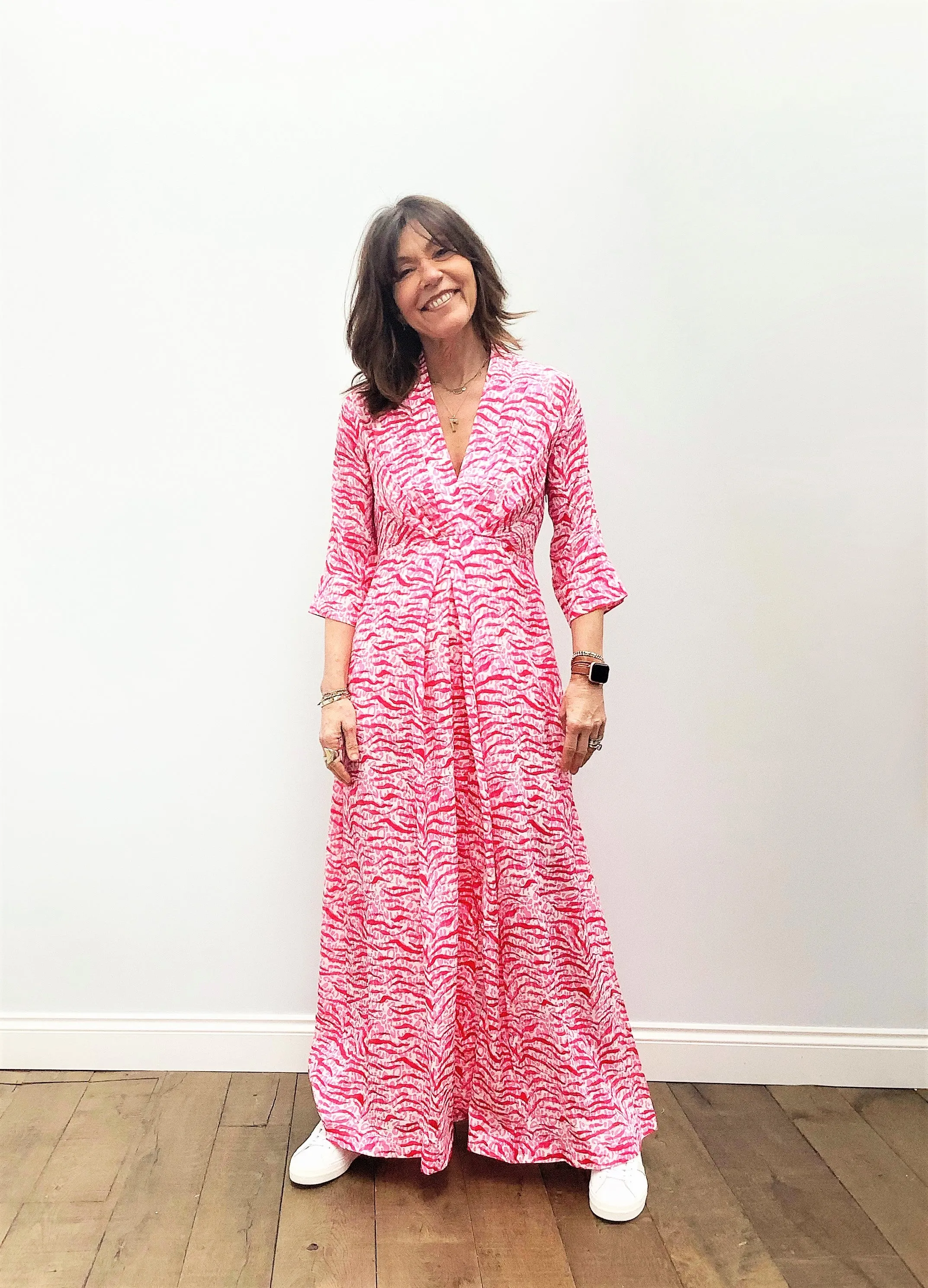 PPL Isla Dress in Leo Tiger 01 Red