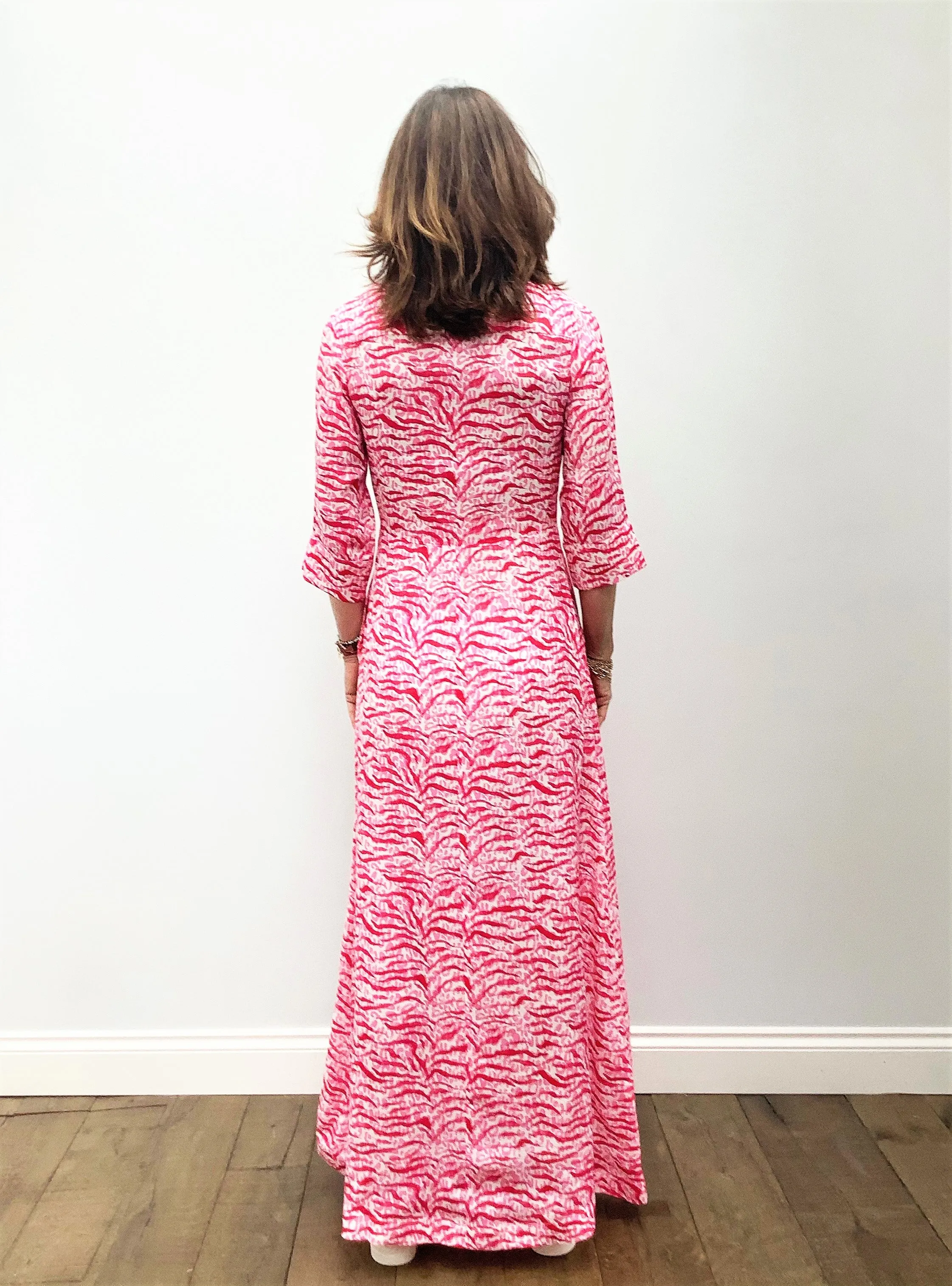 PPL Isla Dress in Leo Tiger 01 Red