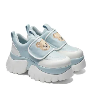 Teddy Sura Blue Vilun Platform Trainers-Size 5-Clearance