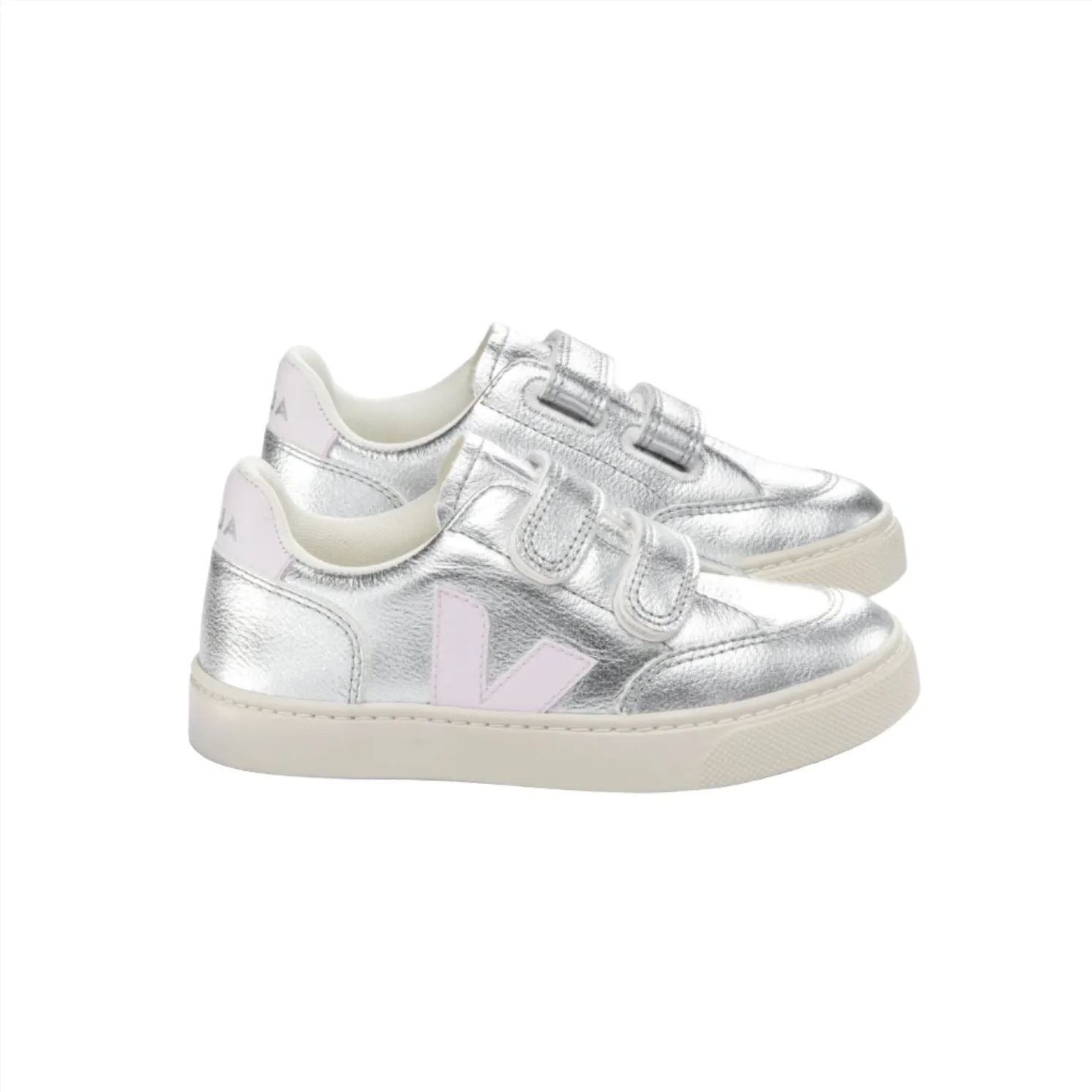 Veja Girl's V-12 Silver Lassi Trainers