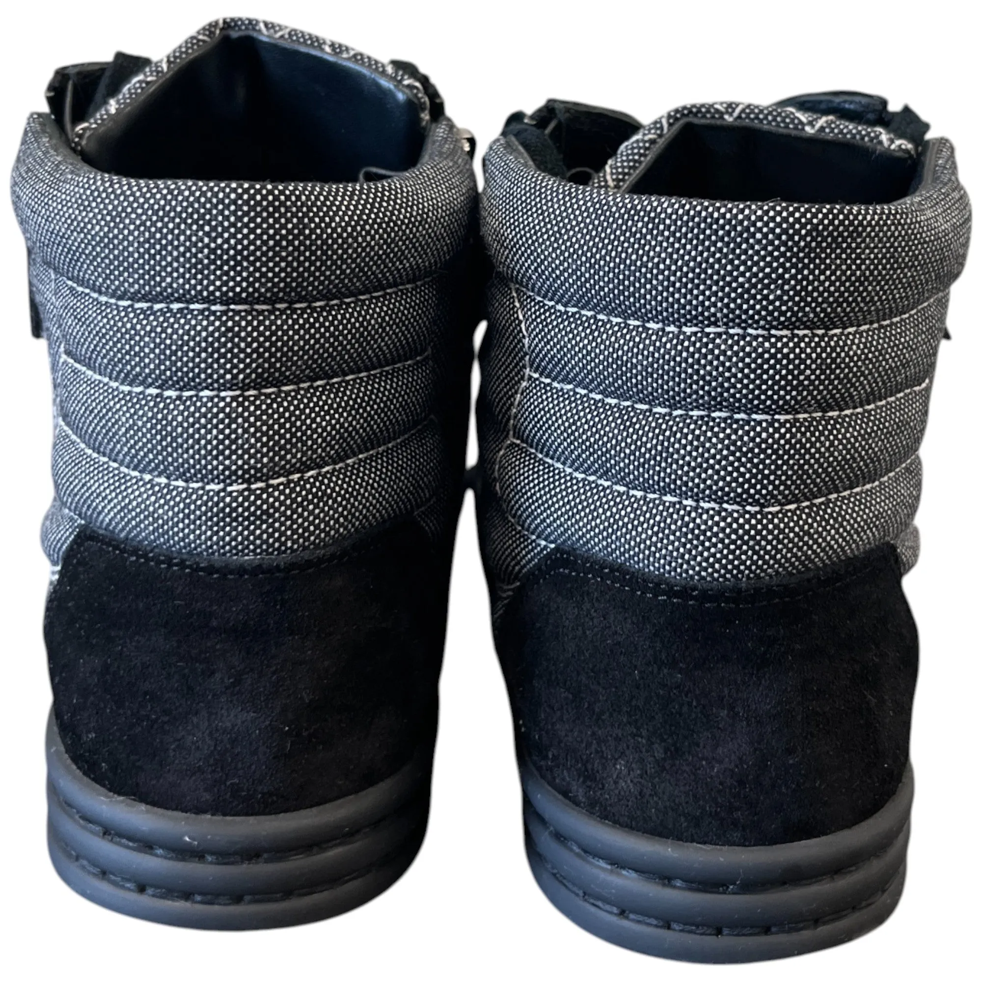 Women's Cc Logo Double Zip High Trainers Black Size EU 39 / UK 6