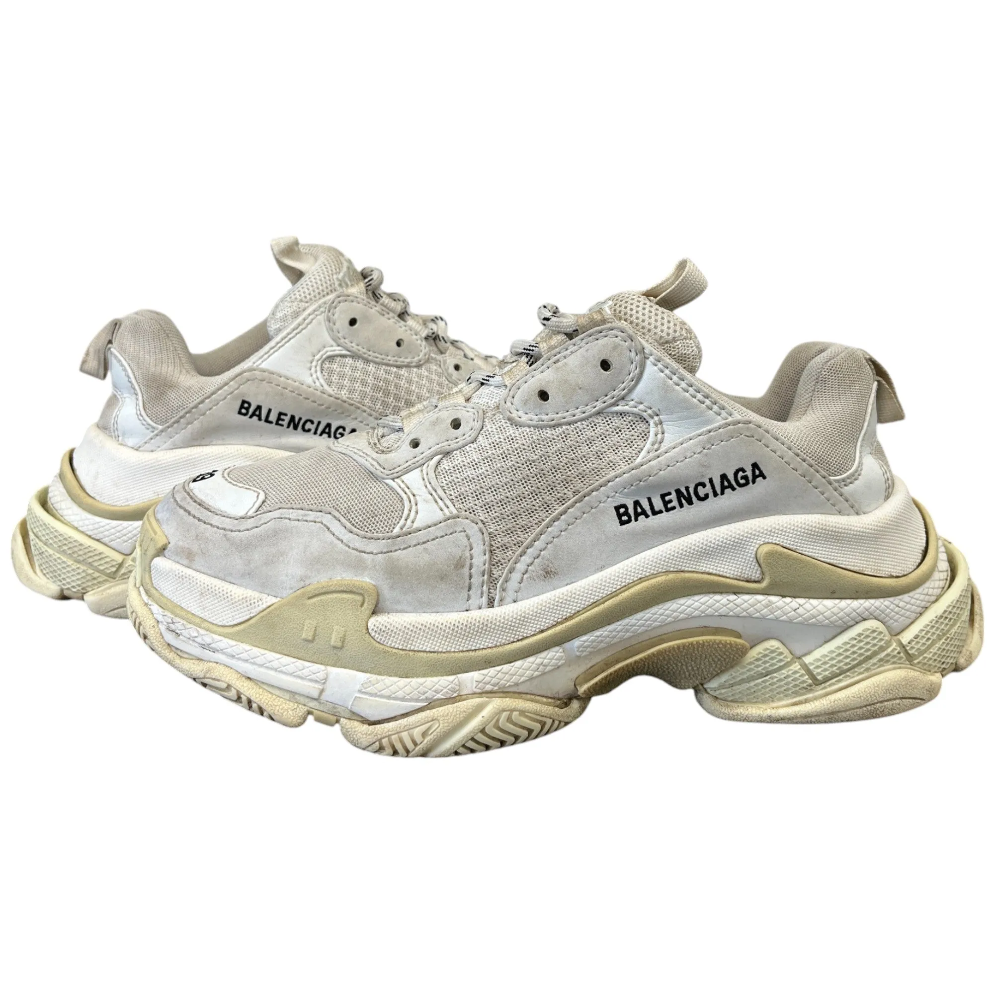 Women's Triple S Low Trainers Beige Size EU 39 / UK 6