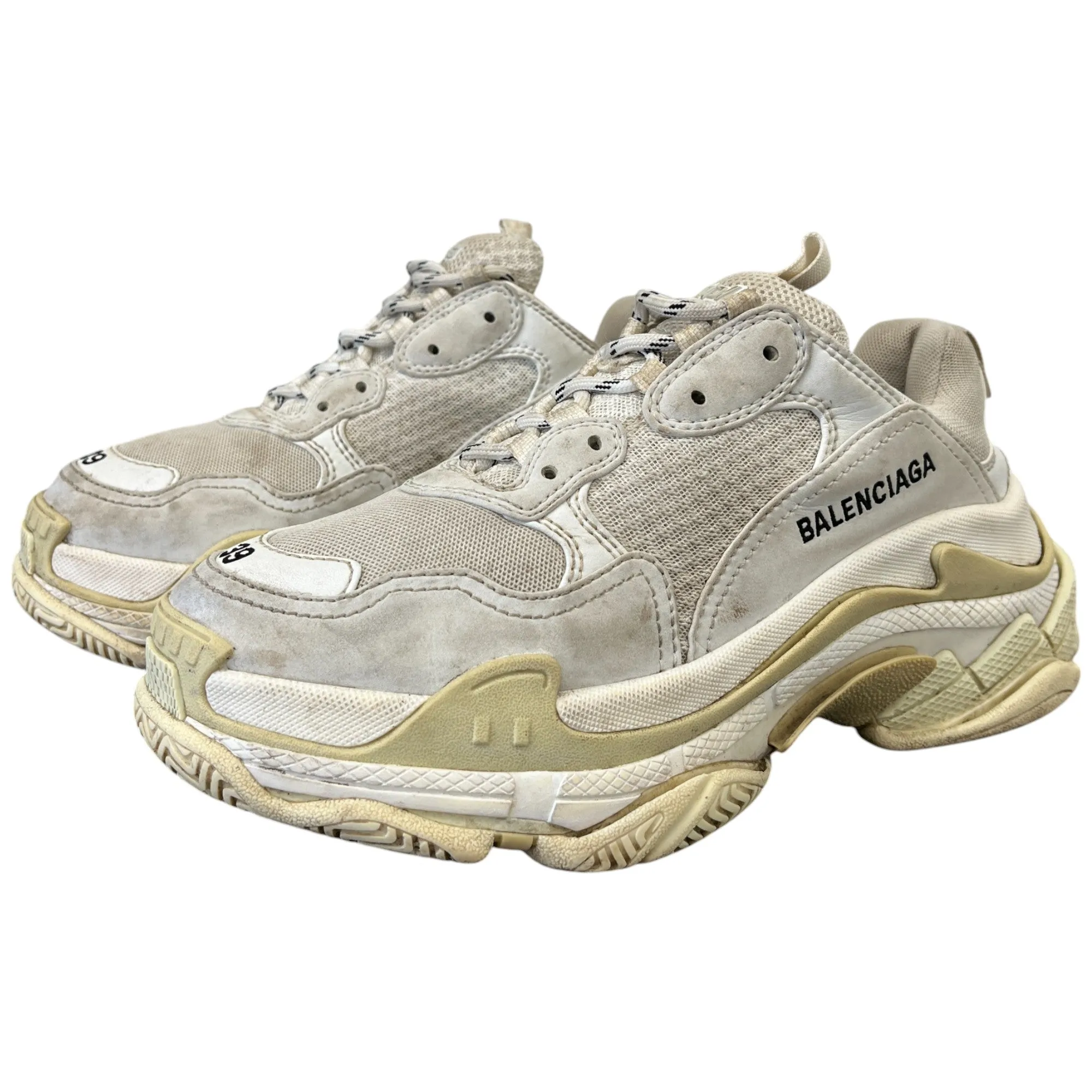 Women's Triple S Low Trainers Beige Size EU 39 / UK 6