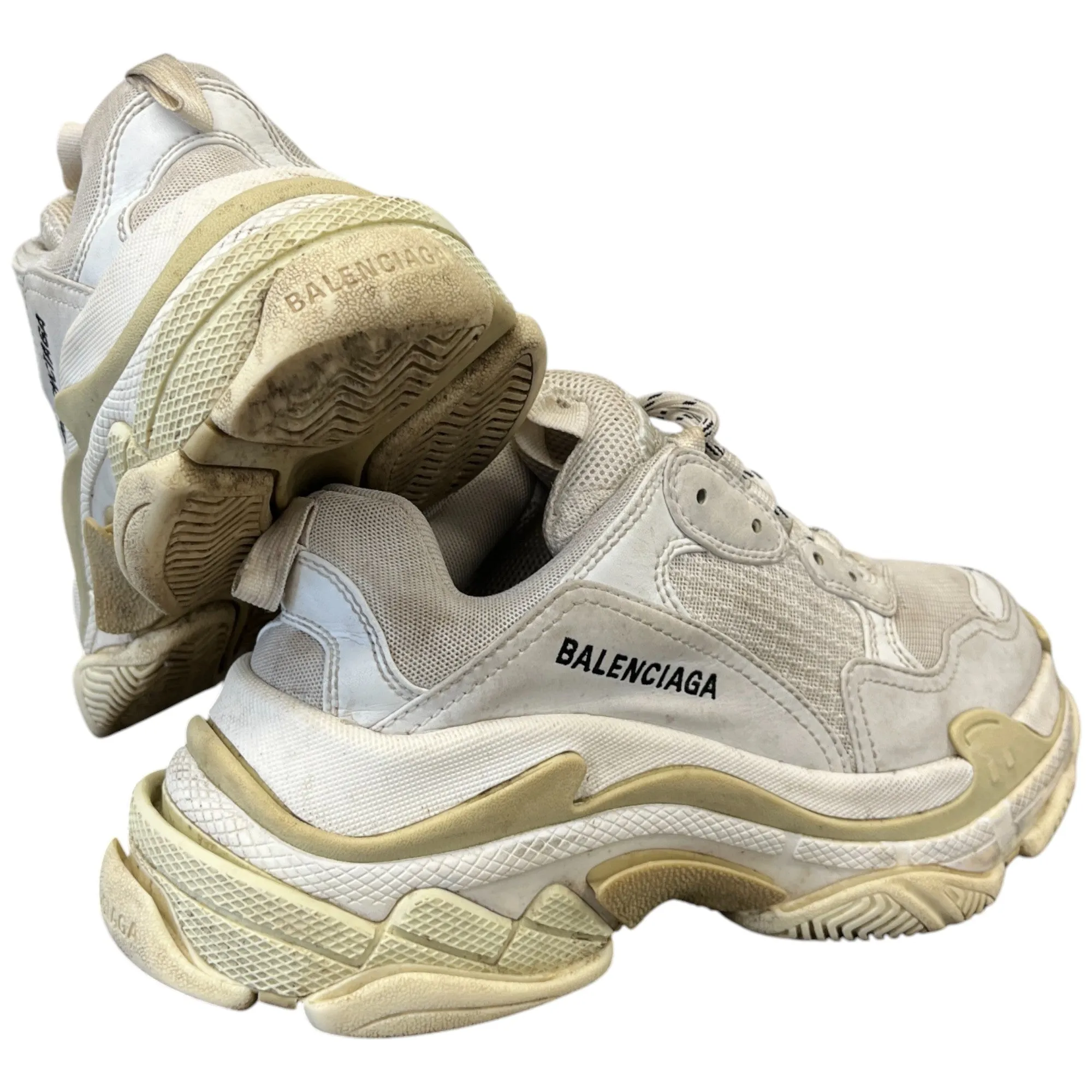 Women's Triple S Low Trainers Beige Size EU 39 / UK 6
