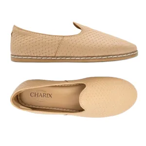 Woven Tan Slip Ons for Men